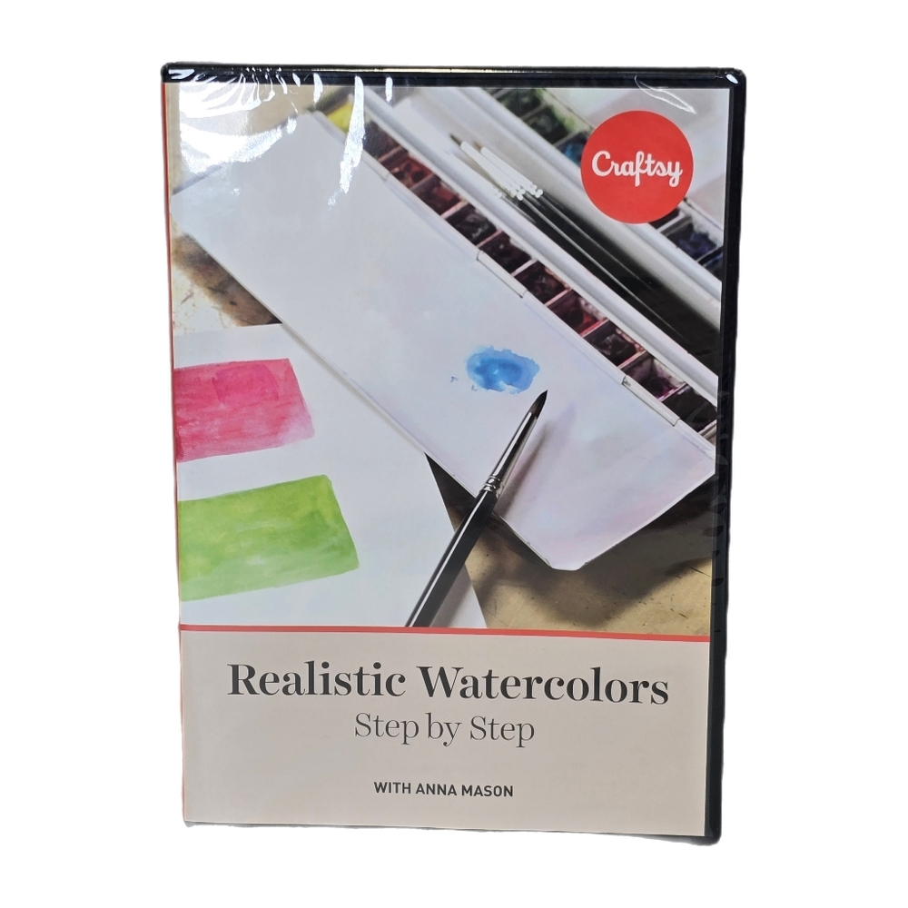 NEW Realistic Watercolors Step By Step With Anna Mason (DVD, 2015) SEALED